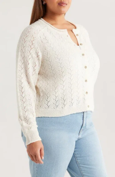Treasure & Bond Nep Pointelle Cardigan