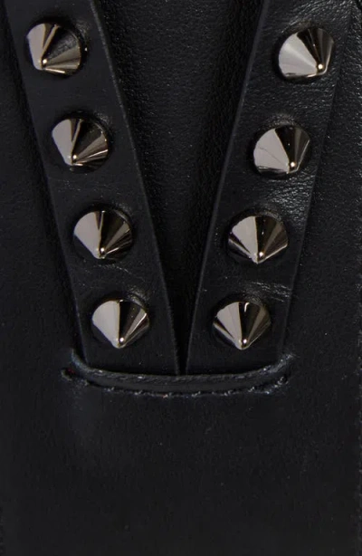 Christian Louboutin Cabata Spike Leather Corset Belt In Black