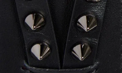 Christian Louboutin Cabata Spike Leather Corset Belt In Black