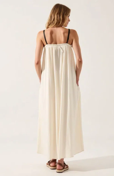 Modenaire Strapless Tie-front Maxi Dress With Gathered Bodice