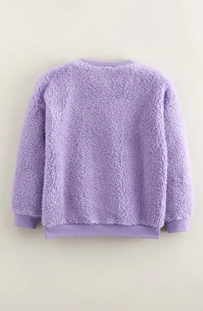 Tucker + Tate Kids' Fluffy Fleece Pullover In Purple