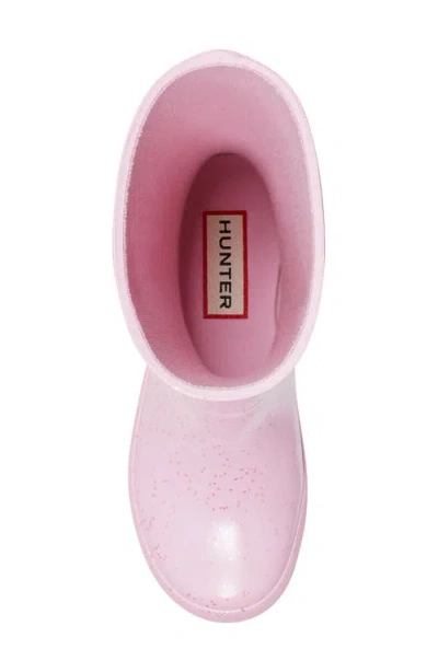 Hunter Kids' Original First Classic Glitter Rain Boot In Pink