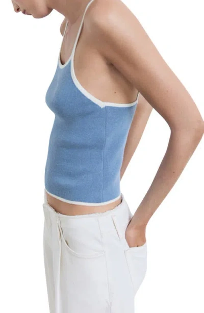 Mango Contrast Trim Strappy Back Camisole