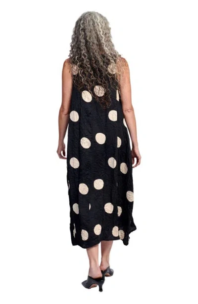 Alembika Crushed Polka Dots Maxi Tank Dress