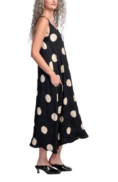 Alembika Crushed Polka Dots Maxi Tank Dress