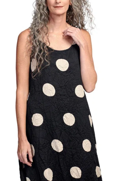 Alembika Crushed Polka Dots Maxi Tank Dress