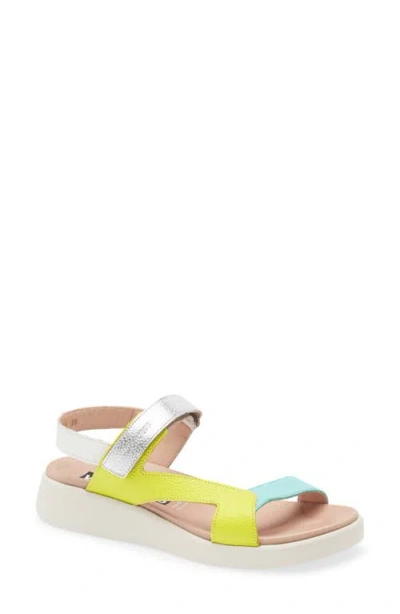 Wonders Colorblock Leather Sandal