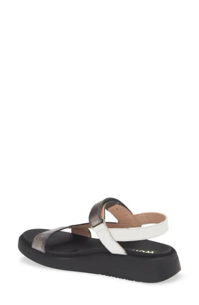 Wonders Colorblock Leather Sandal