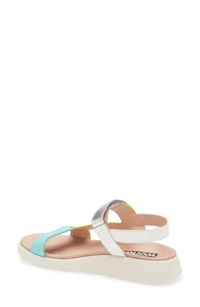 Wonders Colorblock Leather Sandal