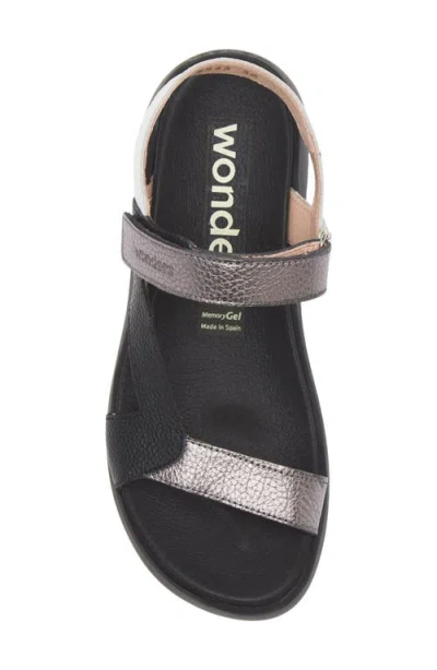 Wonders Colorblock Leather Sandal