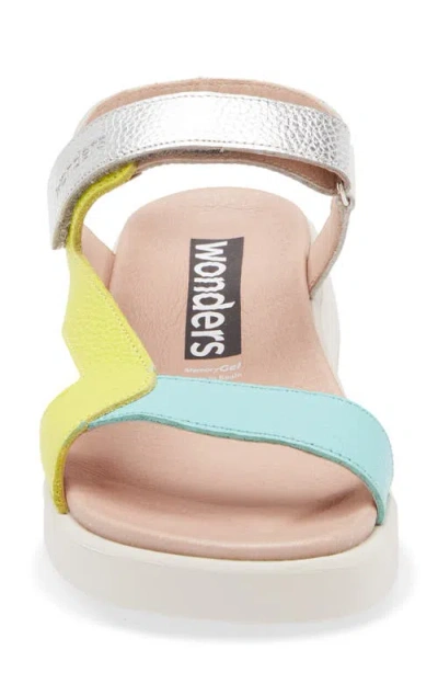 Wonders Colorblock Leather Sandal