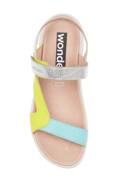 Wonders Colorblock Leather Sandal