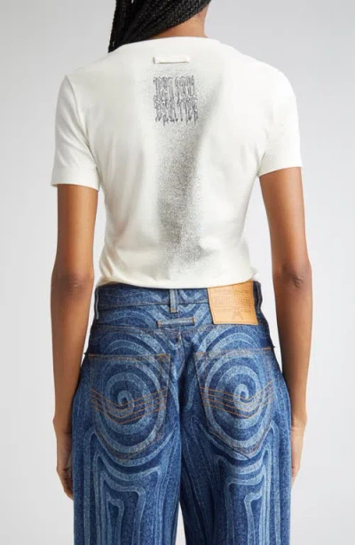 Jean Paul Gaultier Tattoo Poem Graphic Baby Tee