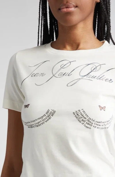 Jean Paul Gaultier Tattoo Poem Graphic Baby Tee