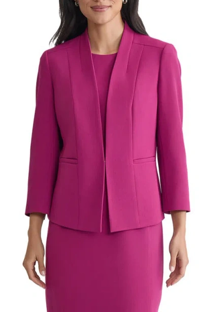 Kasper Open Front Stretch Crepe Blazer