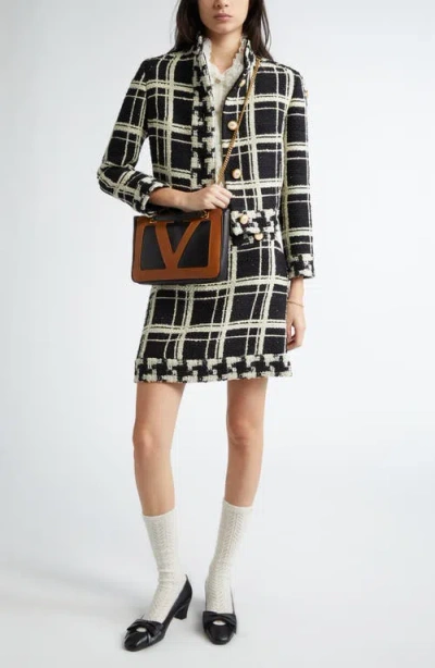 Valentino Garavani Mixed Check Tweed Jacket