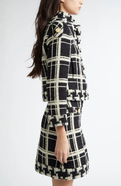 Valentino Garavani Mixed Check Tweed Jacket