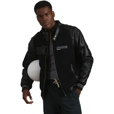 Members Only Varsity Jacket In Black