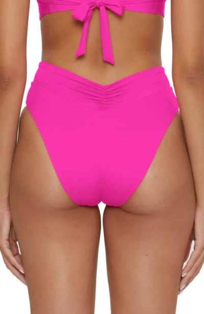 Becca Color Code High Waist Bikini Bottoms In Pink