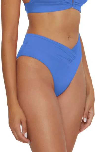 Becca Color Code High Waist Bikini Bottoms In Blue