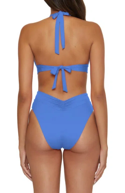 Becca Color Code High Waist Bikini Bottoms In Blue