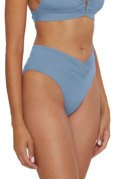 Becca Color Code High Waist Bikini Bottoms In Blue