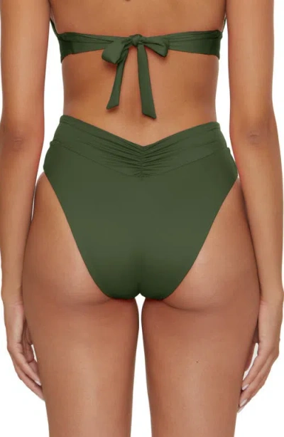 Becca Color Code High Waist Bikini Bottoms In Green
