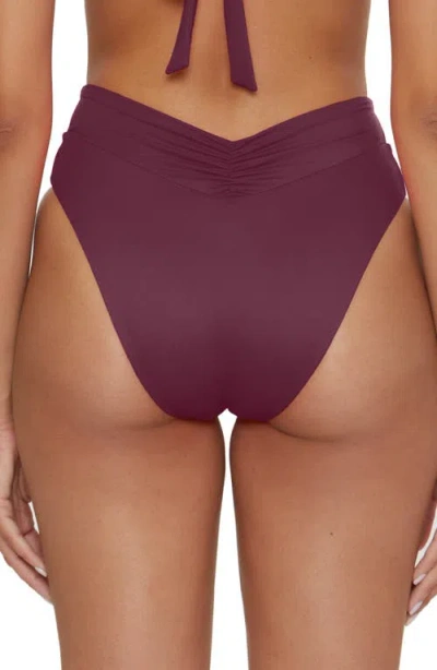 Becca Color Code High Waist Bikini Bottoms In Purple