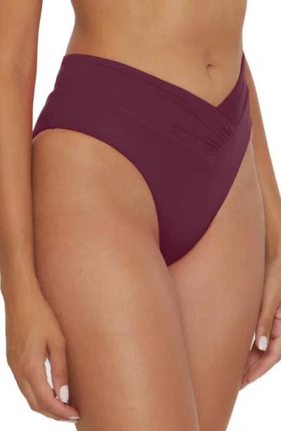 Becca Color Code High Waist Bikini Bottoms In Purple