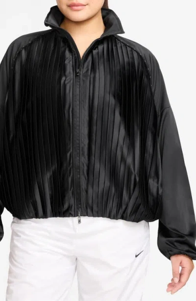 Nike Pleated Satin Track Jacket