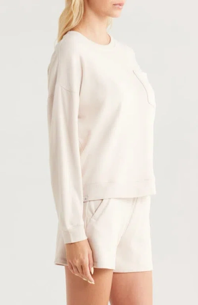 Barefoot Dreams Malibu Brushed Fleece Pajamas In White