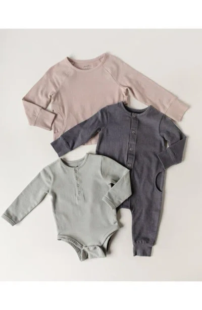 Pehr Essentials Organic Cotton Romper In Blue