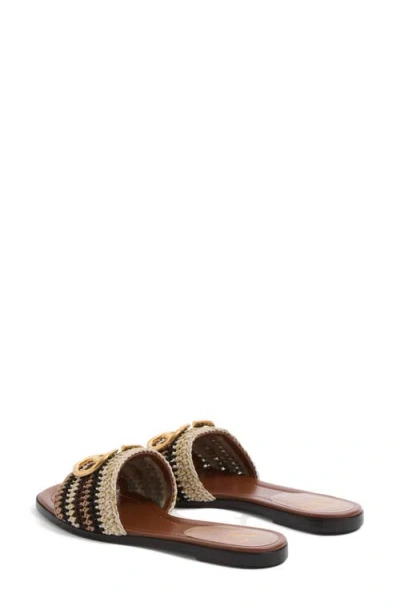 Valentino Garavani Vlogo Crochet Slide Sandal