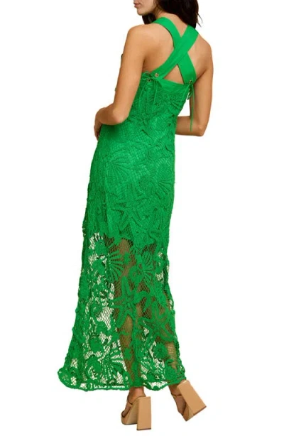 Ciebon Krystina Mesh Maxi Dress In Green