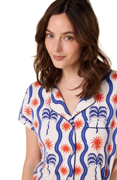 The Cat's Pajamas Pima Knit Short Pajama Set