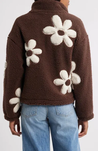 Thread & Supply High Pile Fleece Floral Jacket