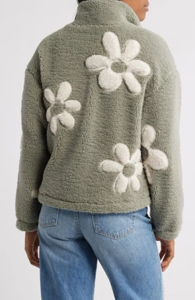 Thread & Supply High Pile Fleece Floral Jacket