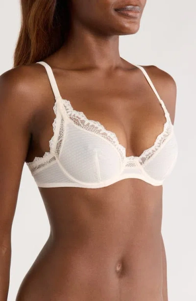 Simone Perele Candide Underwire Plunge Bra In White