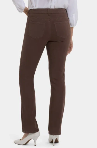 Nydj Marilyn Coffee Bean Straight Leg Jean In Brown