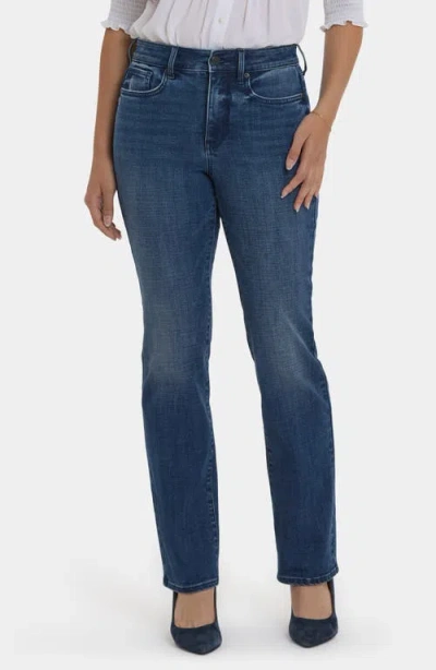 Nydj Marilyn High Waist Straight Leg Jeans In Blue