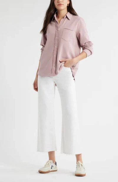 Caslonr Caslon(r) French Terry Button-up Shirt