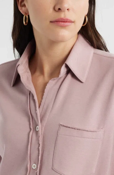 Caslonr Caslon(r) French Terry Button-up Shirt