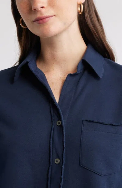 Caslonr Caslon(r) French Terry Button-up Shirt