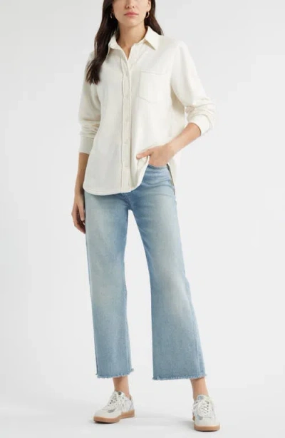 Caslonr Caslon(r) French Terry Button-up Shirt