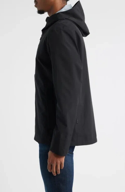 Save The Duck Jari Water Resistant Hooded Jacket In Black