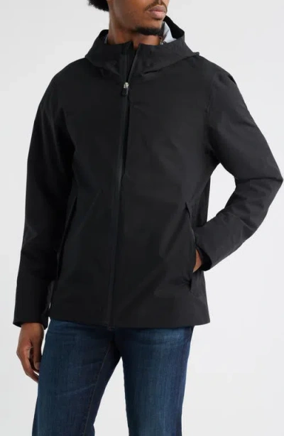 Save The Duck Jari Water Resistant Hooded Jacket In Black