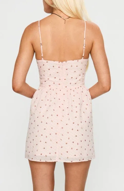 Princess Polly Angeletta Floral Cotton Minidress In Pink