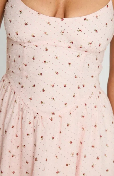 Princess Polly Angeletta Floral Cotton Minidress In Pink