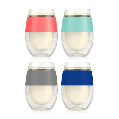 Host Wine Freeze Cooling Cup Set Of 4 In Multi