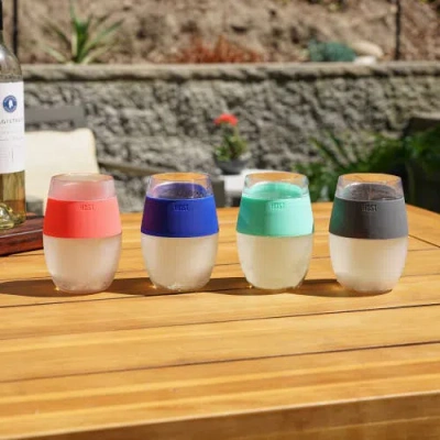 Host Wine Freeze Cooling Cup Set Of 4 In Multi